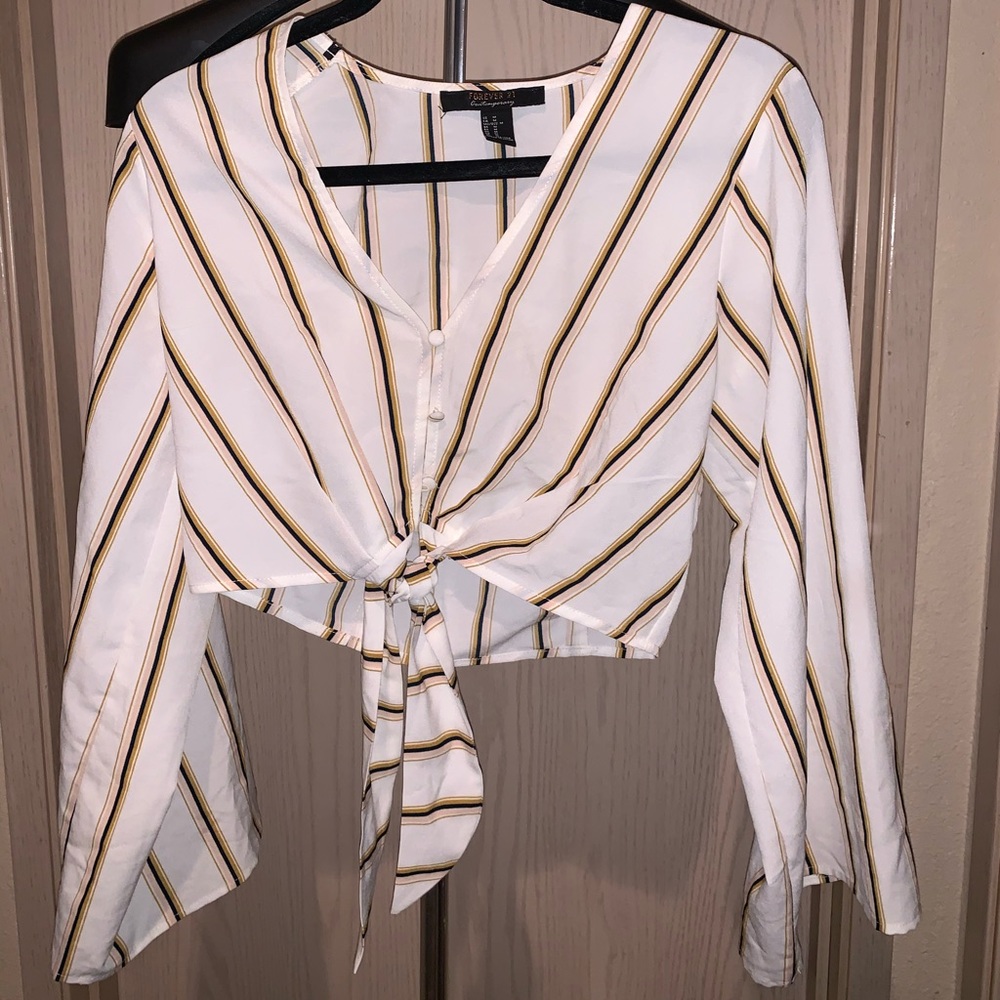 Cropped forever 21 shirt
